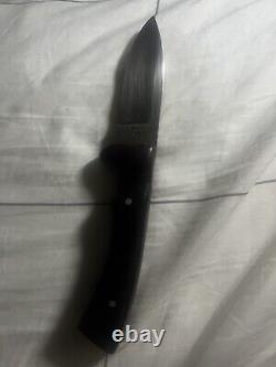 Vintage Rare Rigid USA Drop Point Skinning Hunting Knife With Tube Sheath