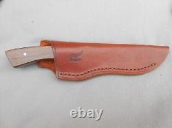 Vintage Rare Rigid USA Drop Point Skinning Hunting Knife With Tube Sheath