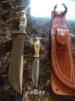 Vintage Rare Ruana Combo 20B & 10B Hunting/Skinner Knives/Sheath