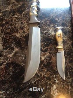 Vintage Rare Ruana Combo 20B & 10B Hunting/Skinner Knives/Sheath