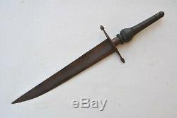 Vintage Rare colonial american Spanish steel hunting plug bayonet knife dagger