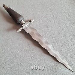 Vintage Rare colonial american Spanish steel hunting plug bayonet knife dagger