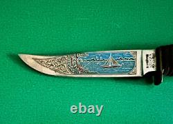 Vintage Rehwappen Solingen Rostfrei Knife, Fixed Blade, Approx 6 3/4 L