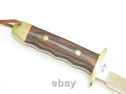 Vintage Rigid Bear Paw Tak Fukuta Seki Japan Wood Fixed Bowie Hunting Knife