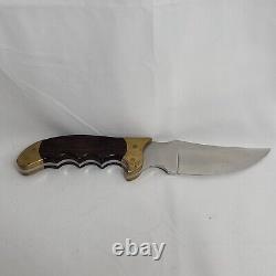 Vintage Rigid R8 Caribou Fixed Blade Knife in Sheath Great Collectible