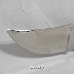 Vintage Rigid R8 Caribou Fixed Blade Knife in Sheath Great Collectible