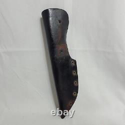 Vintage Rigid R8 Caribou Fixed Blade Knife in Sheath Great Collectible