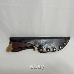 Vintage Rigid R8 Caribou Fixed Blade Knife in Sheath Great Collectible