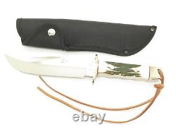 Vintage Rigid RG46 Tak Fukuta Seki Japan Stag Fixed Bowie Hunting Knife (Lot 6)