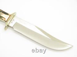 Vintage Rigid RG46 Tak Fukuta Seki Japan Stag Fixed Bowie Hunting Knife (Lot 6)