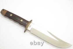 Vintage Rigid RG46 Tak Fukuta Seki Japan Wood Fixed Bowie Hunting Knife (# 12)