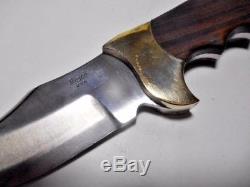 Vintage Rigid USA Fixed Blade Hunting Skinner Knife With Sheath