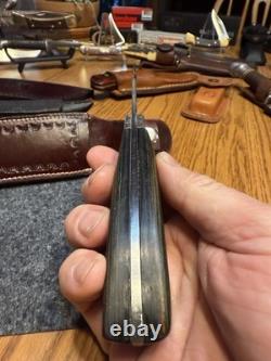 Vintage Rigid USA Fixed Blade Knife Leather Sheath Made in the America