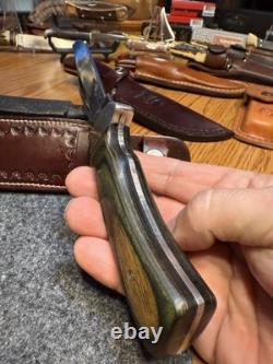 Vintage Rigid USA Fixed Blade Knife Leather Sheath Made in the America