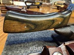 Vintage Rigid USA Fixed Blade Knife Leather Sheath Made in the America