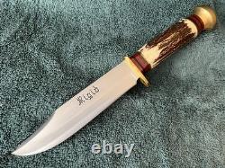 Vintage Rostfrei Rigid RG37 Italy Stag Hunting Knife