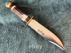 Vintage Rostfrei Rigid RG37 Italy Stag Hunting Knife