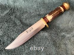 Vintage Rostfrei Rigid RG37 Italy Stag Hunting Knife