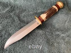 Vintage Rostfrei Rigid RG37 Italy Stag Hunting Knife