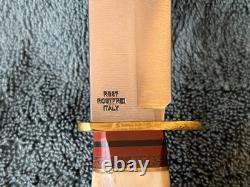 Vintage Rostfrei Rigid RG37 Italy Stag Hunting Knife