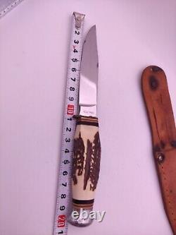 Vintage Rostfrei Stag Hunting Knife and Sheath
