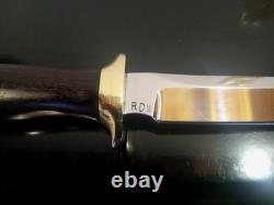 Vintage Ryan D. Wielkie (RDW) Knives, 10.5 Fighting Knife With 6'' Blade. MINT
