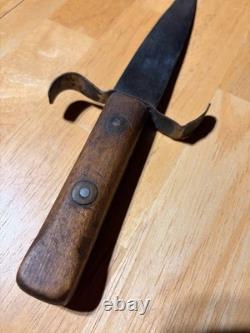 Vintage S-Guard Fighting Knife Possible WWI German Grabendolch Wood Grip