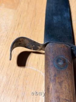 Vintage S-Guard Fighting Knife Possible WWI German Grabendolch Wood Grip