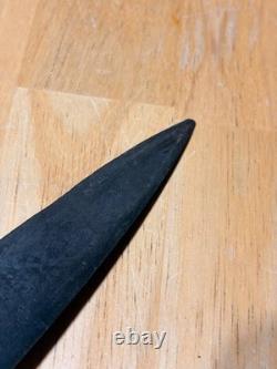 Vintage S-Guard Fighting Knife Possible WWI German Grabendolch Wood Grip