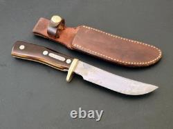 Vintage SCHRADE-WALDEN Model 165 OLD TIMER Knife with sheath. Made in USA
