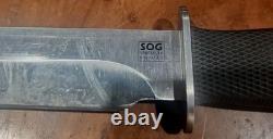 Vintage SOG FK-1 Field Knife with Black Nylon Sheath Seki Japan 6.25 Fixed Blade