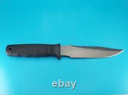 Vintage SOG SEAL 2000 Fixed Blade Combo Edge Knife! With Sheath