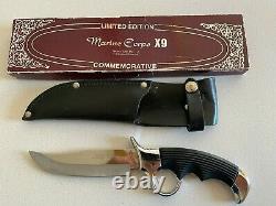 Vintage Saburo-Japan Handmade Knife Marine Corps X9 Commemorative RARE