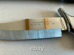 Vintage Saburo-Japan Handmade Knife Marine Corps X9 Commemorative RARE