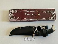 Vintage Saburo-Japan Handmade Knife Marine Corps X9 Commemorative RARE