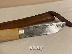 Vintage Scandinavian Nordic Hunting Knife & Sheath Large Knife aj-15