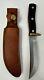 Vintage Schrade 165 Old Timer Fixed Blade Hunting Knife and Sheath