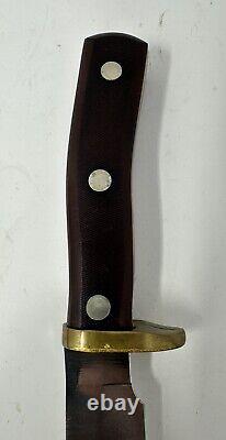 Vintage Schrade 165 Old Timer Fixed Blade Hunting Knife and Sheath