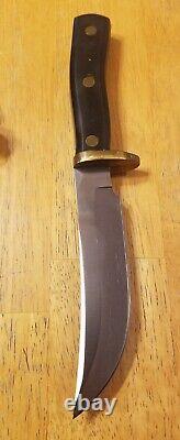 Vintage Schrade Ducks Unlimited Fixed Blade Knife Made In USA 165DU 165 DU
