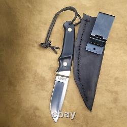 Vintage Schrade + Knife USA PH1 Pro Hunter Upgraded Leather Sheath w Clip