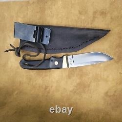 Vintage Schrade + Knife USA PH1 Pro Hunter Upgraded Leather Sheath w Clip