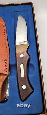 Vintage Schrade Old Timer 130T Fixed Blade Hunting Knife with box / papers