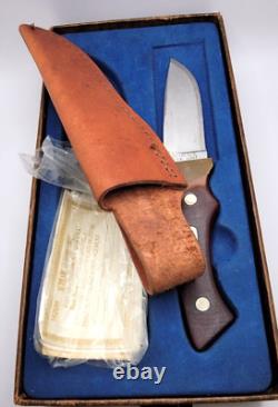 Vintage Schrade Old Timer 130T Fixed Blade Hunting Knife with box / papers