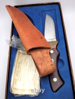 Vintage Schrade Old Timer 130T Fixed Blade Hunting Knife with box / papers