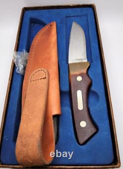 Vintage Schrade Old Timer 130T Fixed Blade Hunting Knife with box / papers