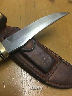 Vintage Schrade USA 153UH Uncle Henry Fixed Blade Knife #224323- Original Sheath