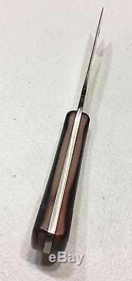 Vintage Schrade USA 1580T Old Timer Hunting Skinning Knife Gut Hook WithSheath