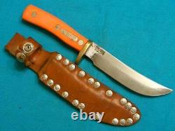 Vintage Schrade USA 165orange Deer Hunter Old Timer Woodsman Hunting Bowie Knife