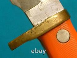 Vintage Schrade USA 165orange Deer Hunter Old Timer Woodsman Hunting Bowie Knife