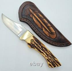 Vintage Schrade Uncle Henry 144 Old Timer Made In USA Fixed Blade Bowie Knife